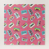 Retro Audio Tapes: 80s stijl. Legpuzzel (Horizontaal)