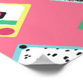 Retro Audio Tapes: 80s stijl. Poster (Hoek)