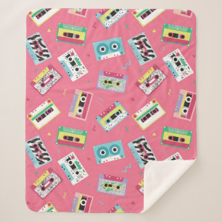 Retro Audio Tapes: 80s stijl. Sherpa Deken