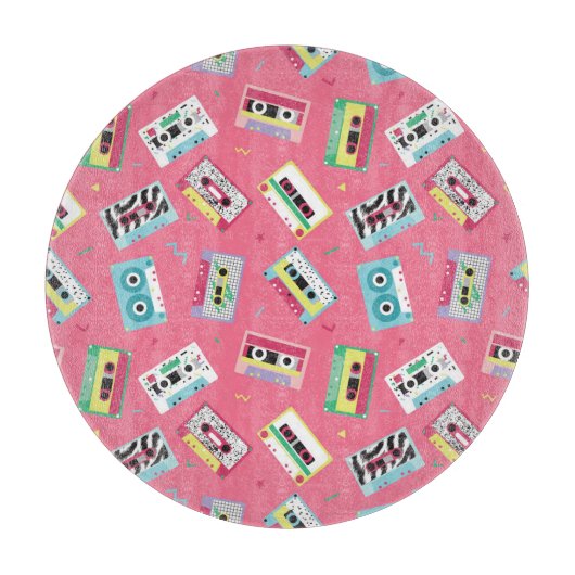 Retro Audio Tapes: 80s stijl. Snijplank (Voorkant)