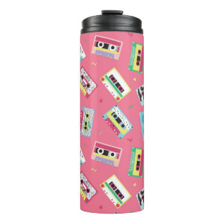 Retro Audio Tapes: 80s stijl. Thermosbeker