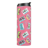 Retro Audio Tapes: 80s stijl. Thermosbeker (Gedraaid links)