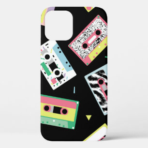 Retro audio tapes, jaren '80 stijl patroon. Case-Mate iPhone case