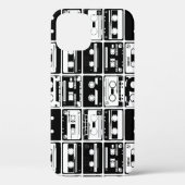 Retro audio tapes, ouderwets patroon. Case-Mate iPhone case (Achterkant)