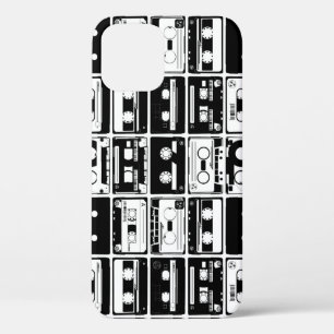Retro audio tapes, ouderwets patroon. Case-Mate iPhone case