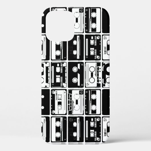 Retro audio tapes, ouderwets patroon. Case-Mate iPhone case (Achterkant)