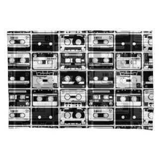 Retro audio tapes, ouderwets patroon. kussensloop