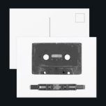 Retro audiocassette briefkaart<br><div class="desc">Retro audiocassette</div>
