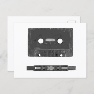 Retro audiocassette briefkaart