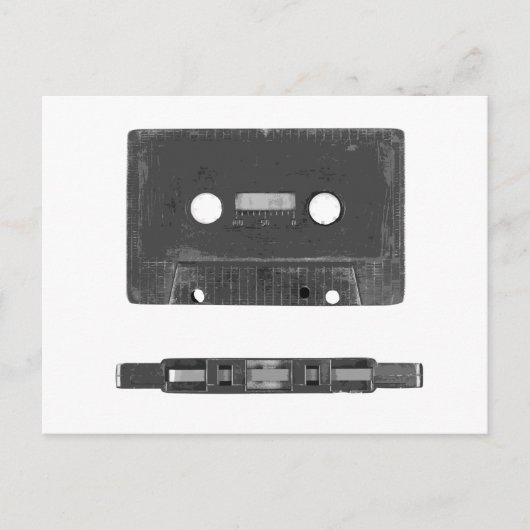 Retro audiocassette briefkaart (Voorkant)