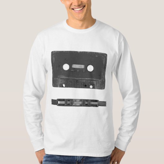 Retro audiocassette t-shirt (Voorkant)
