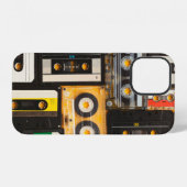 Retro audiocassetteband iPhone hoesje (Achterkant horizontaal)