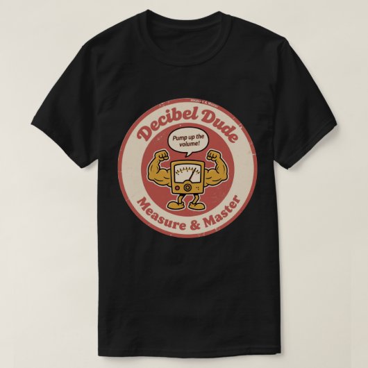 Retro Audiologie Sterkte Kunst T-shirt (Design voorkant)