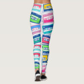 Retro audiomassette cassette leggings (Achterkant)