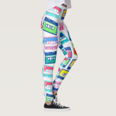 Retro audiomassette cassette leggings (Rechts)