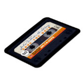 Retro Audiotape 50e verjaardag Save the date Magne Magneet (Linkerzijde)
