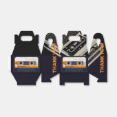 Retro Audiotape 50th Birthday Dank u GFB Bedankdoosjes (Uitgevouwen)