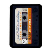 Retro Audiotape 55e verjaardag Save the date Magne Magneet (Verticaal)