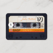 Retro Audiotape Cassette 80s DJ Visitekaartjes (Voorkant)
