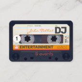 Retro Audiotape Cassette 80s DJ Visitekaartjes 2 (Voorkant)