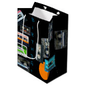 Retro Audiotape Cassette Mixtapenaam Birthday MGB Medium Cadeauzakje (Voorkant Gekanteld)