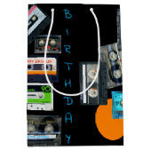 Retro Audiotape Cassette Mixtapenaam Birthday MGB Medium Cadeauzakje (Voorkant)