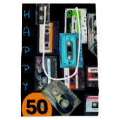 Retro Audiotape Cassette Mixtapenaam Birthday MGB Medium Cadeauzakje (Achterkant)