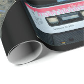 Retro Audiotape Cassette Mixtapenaam Birthday WP Cadeaupapier (Rol Hoek)