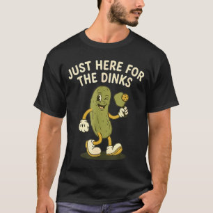 Retro augurk grappig vintage hier voor de dinks t-shirt