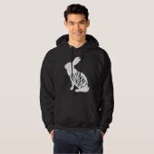 Retro Aunt Bunny  Auntie Rabbit Matching Family Ea Hoodie (Voorkant volledig)