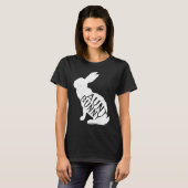 Retro Aunt Bunny Auntie Rabbit Matching Family Ea T-shirt (Voorkant volledig)