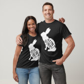 Retro Aunt Bunny  Auntie Rabbit Matching Family Ea T-shirt (Unisex)