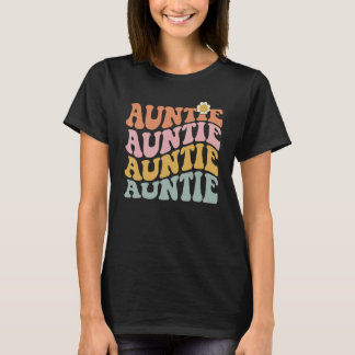 Retro Auntie Cute Auntie voor New tante T-shirt