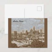 Retro Austin Texas Briefkaart (Voorkant / Achterkant)