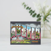 Retro Austin Texas Briefkaart (Staand voorkant)
