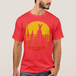 Retro Australia Backpacker Zoo Animal Kangaroo T-shirt