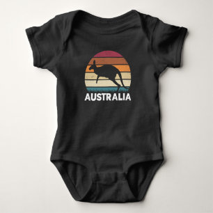 Retro Australian Animal springing Kangaroo Romper