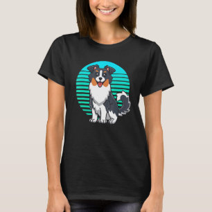 Retro Australian Shepherd Gifts Kinder Mannen Min T-shirt