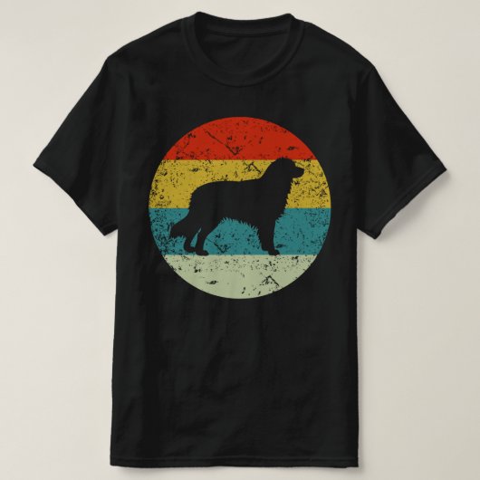 retro  Australian Shepherd T-shirt (Design voorkant)