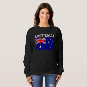 Retro Australië Vlag Australische rots Trui (Voorkant volledig)