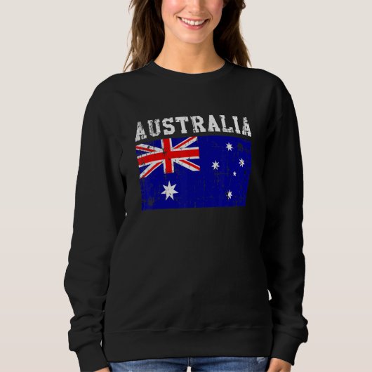 Retro Australië Vlag Australische rots Trui (Voorkant)