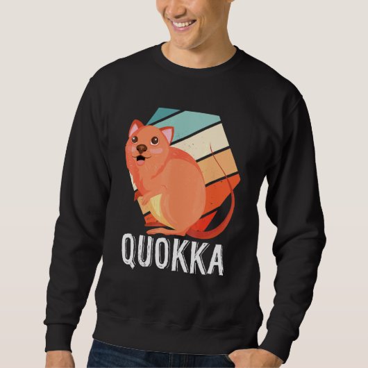 Retro Australisch Quokka Trui (Voorkant)