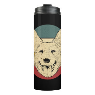 Retro Australisch rundvee hond Thermosbeker