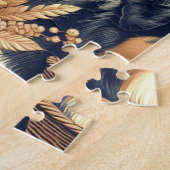 Retro Australische Herder Illustratie Legpuzzel (Zijkant)