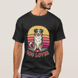 Retro Australische Herdershond Hondenliefhebber Zo T-shirt