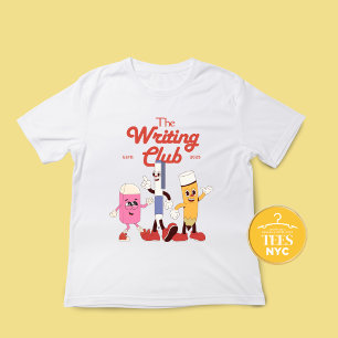 Retro auteur De Schrijfclub T-shirt