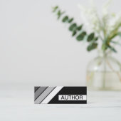 retro AUTHOR Mini Visitekaartje (Staand voorkant)