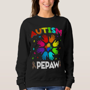 Retro Autism Awareness Usa Flag Pepaw Support Auti Trui