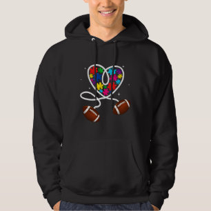 Retro Autism Moeder-Amerikaanse vlagliefdesautisme Hoodie