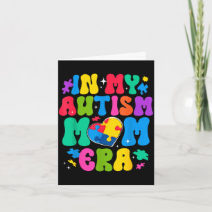 Retro autisme bewustzijn in autisme moeder tijdper kaart